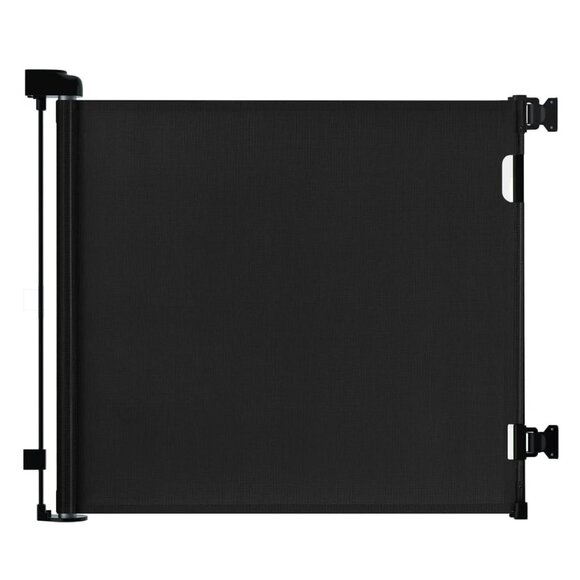 Dearlomum Retractable Baby or Dog Mesh Fabric Gate 33" H Extends 55" Black - Picture 1 of 4